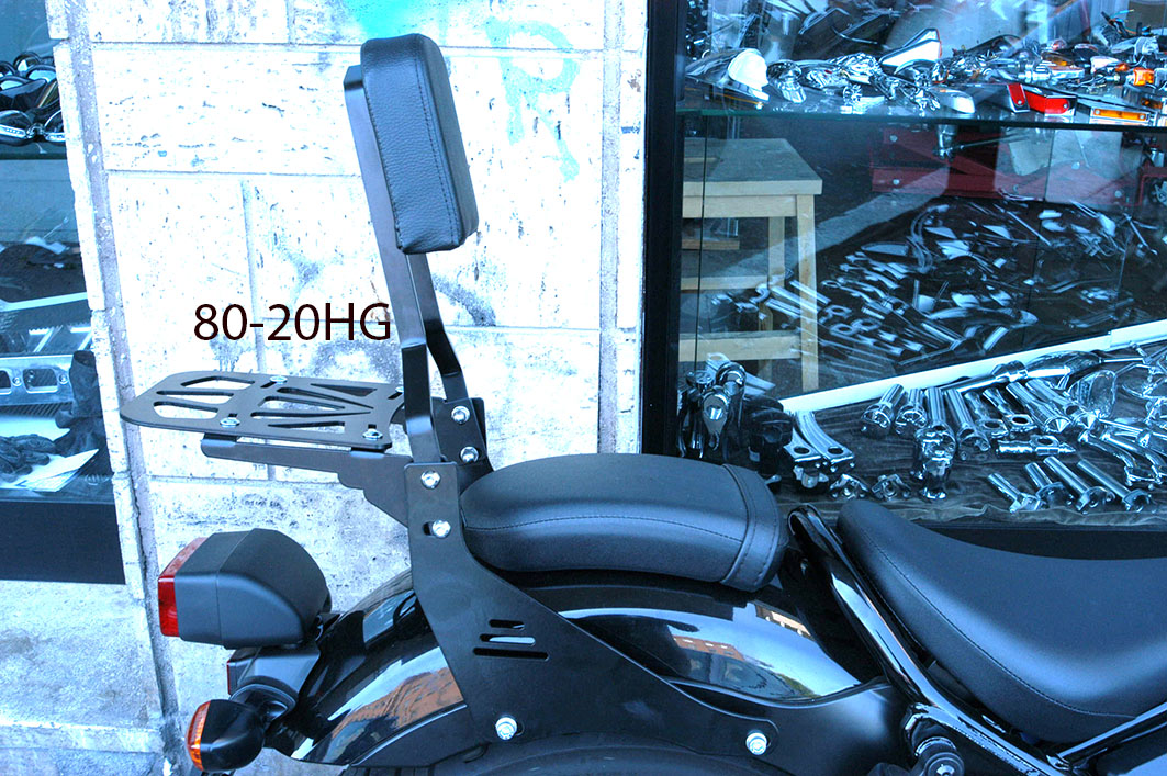  Nero Opaco schienale con portapacchi per Honda CMX 500 Rebel  