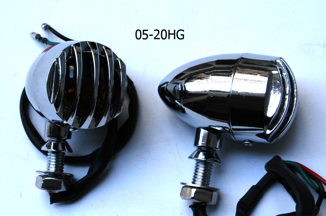 05-20HG PAIR MARKER LIGHT CHR WITH GRILL