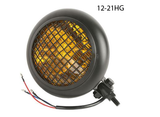 12-21HG 6.7" Orange Len Grille Mesh Headlight Headlamp