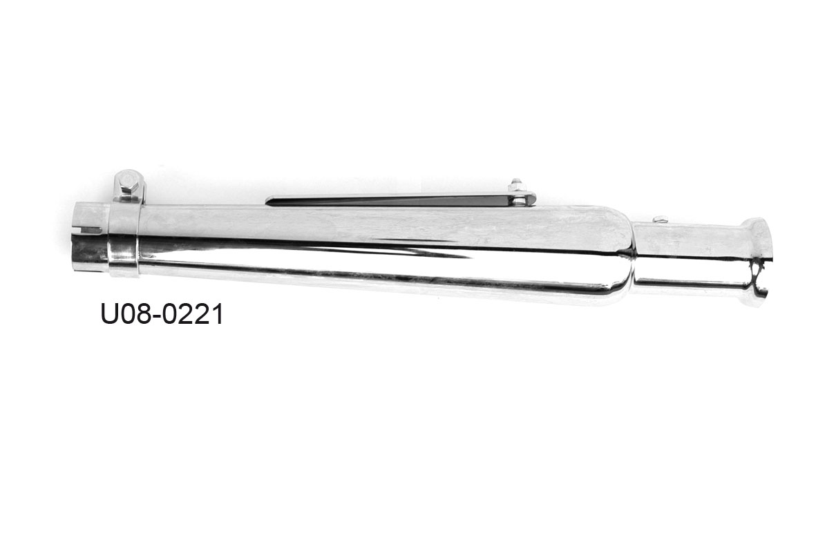U08-0221 SCARICO TIPO TRUMPET LUNGO 47cm CON IMBOCCO DA 45mm