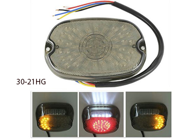 30-21HG LED Smoke Tail Brake Light Turn Signal Lamp For Harley S