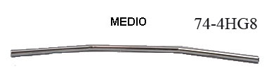 74-4HG8 MANUBRIO CROMATO "DRAG MEDIO" 22mm