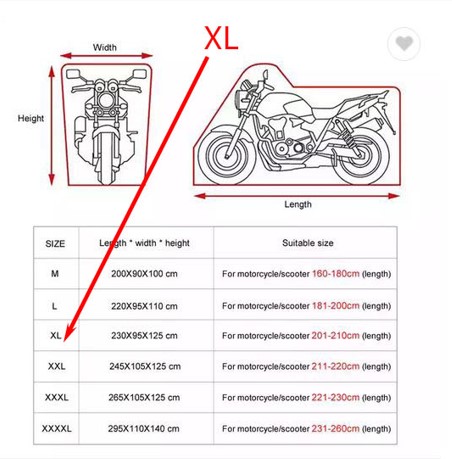 11-25HG-XL COPRIMOTO XL 230x95x125