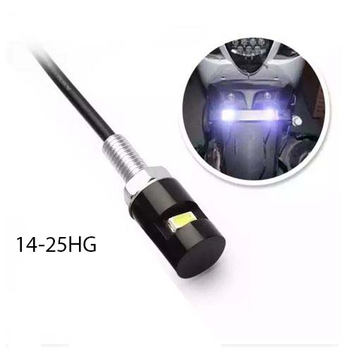 14-25HG LUCE TARGA NERA A BULLONE LED