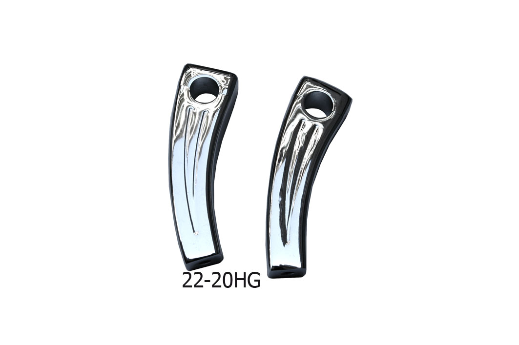 22-20HG ALUMINUM RISERS FOR 25mm HANDELBAR TALL 120mm CHROME