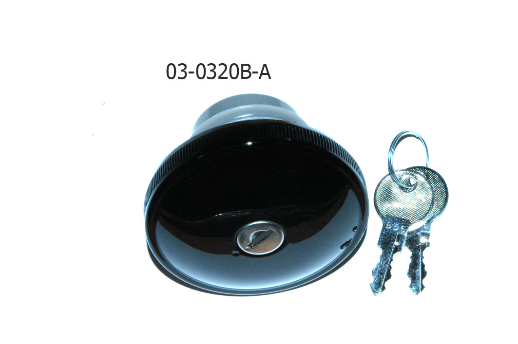 03-0320B-A GAS CAP BLACK WITH KEY RIGHT