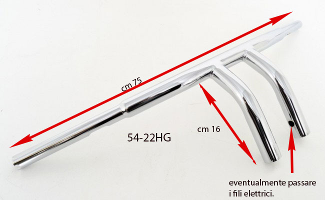 54-22HG MANUBRIO CHUBBY T-BAR TILLER 16cm