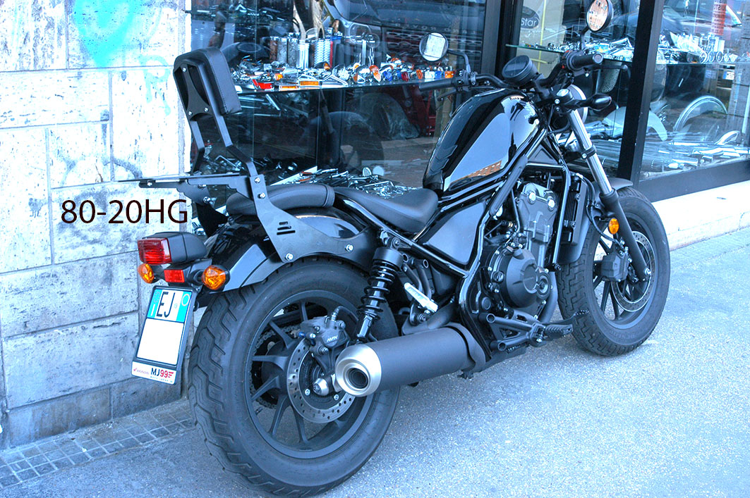 80-20HG Schienalino Nero e portapacchi Honda CMX 500 REBEL