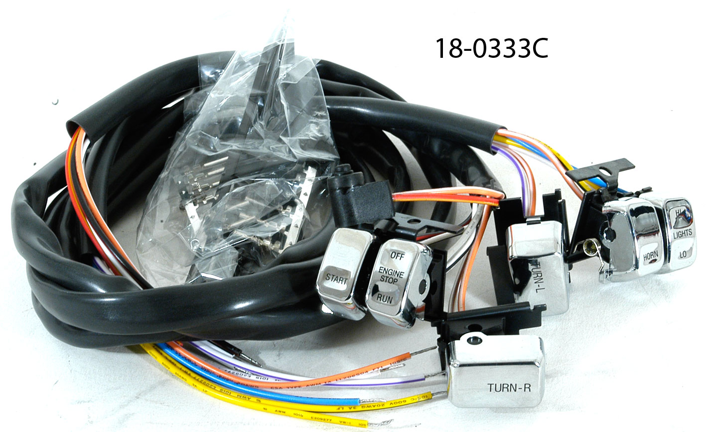 18-0333C KIT CABLAGGIO PULSANTI X 07-0648