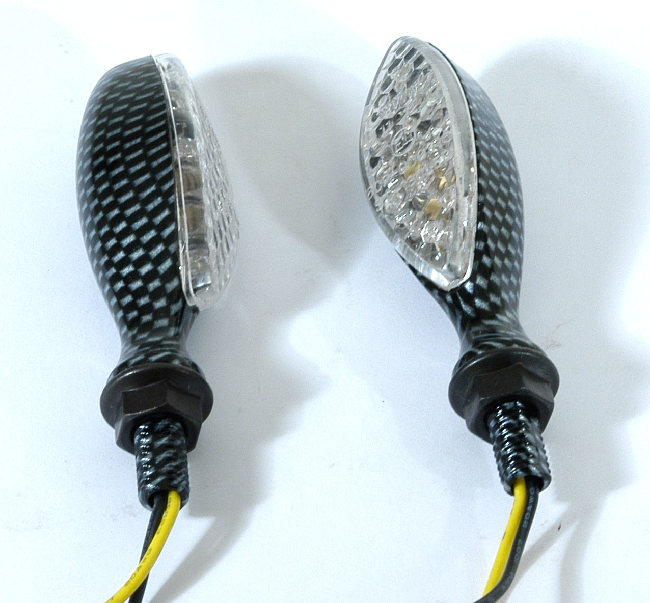 01135183R COPPIA FRECCE OCCHIO FALCO LED CARBON LOOK