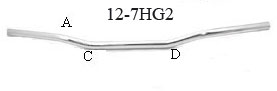 12-7HG2 MANUBRIO CROMATORIDERBAR DA 22mm